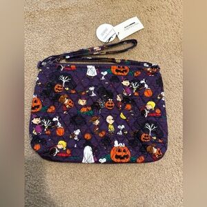 Vera Bradley Halloween Peanuts (Snoopy)  Indigo Large Hipster Crossbody NWT
